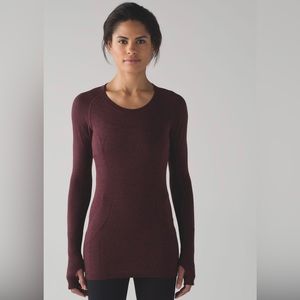 Lululemon SwiftlyTech Maroon Long Sleeve